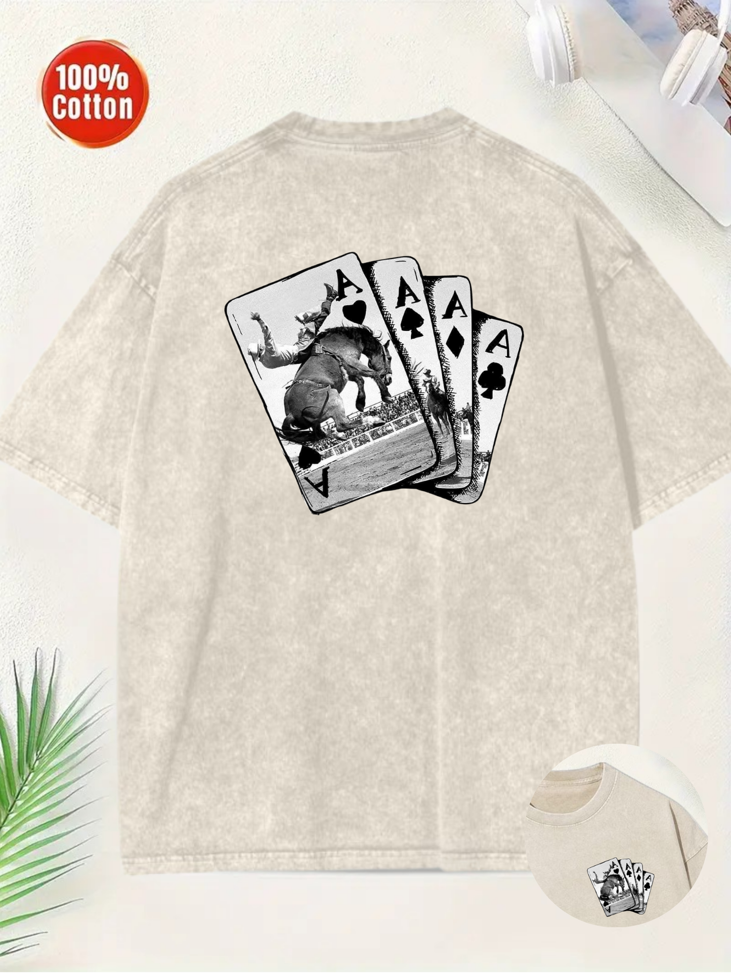 ACES T-shirt Beige