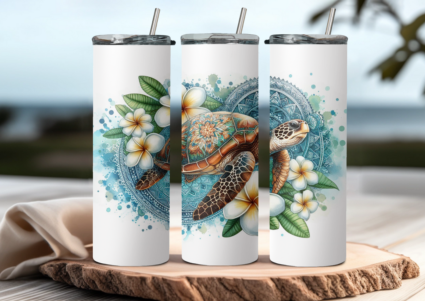 Mandala Turtle 1 Tumbler