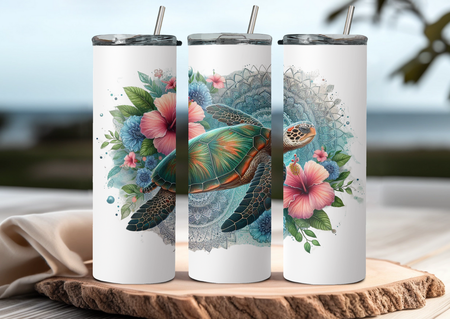 Mandala Turtle 5 Tumbler