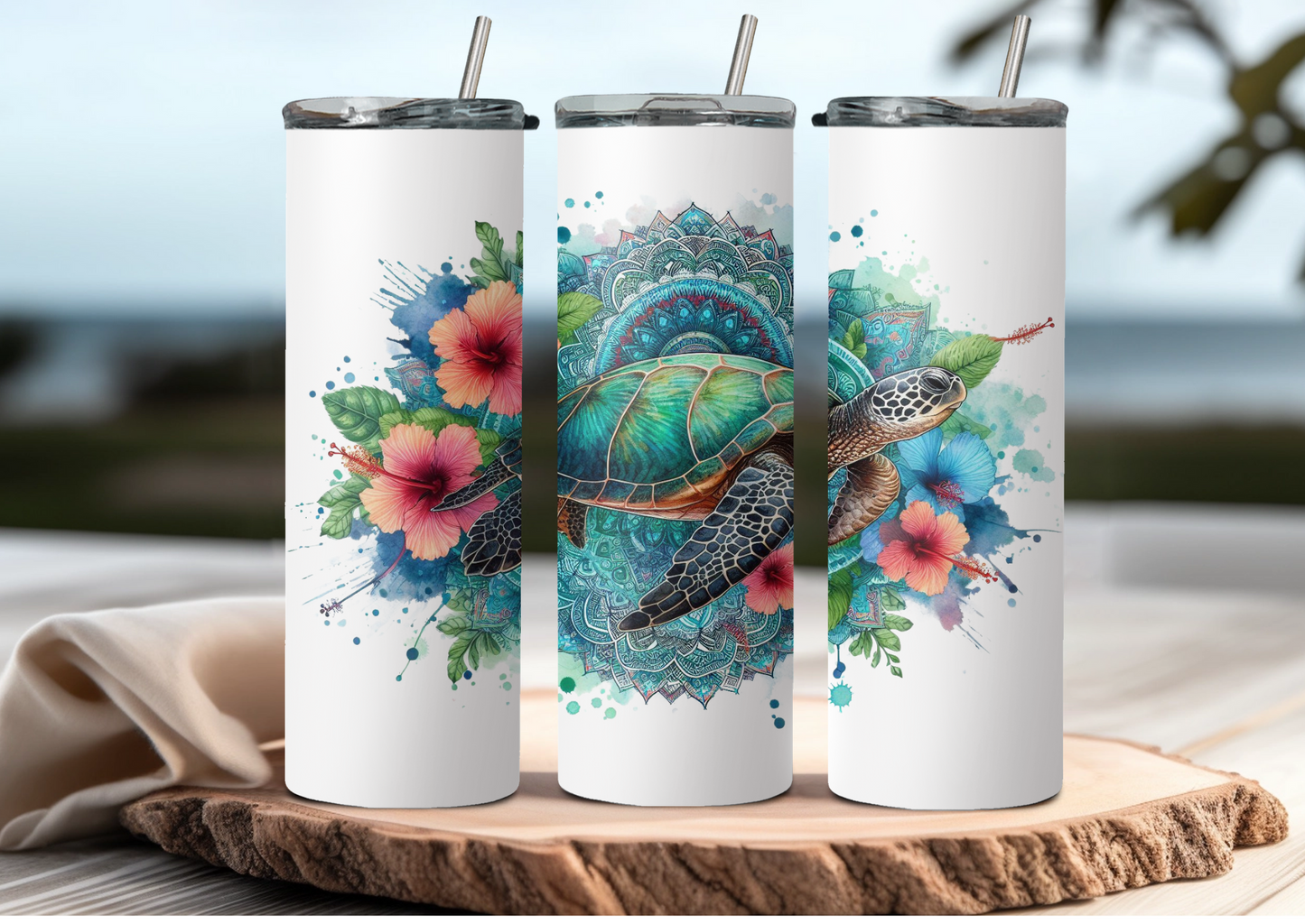 Mandala Turtle 7 Tumbler