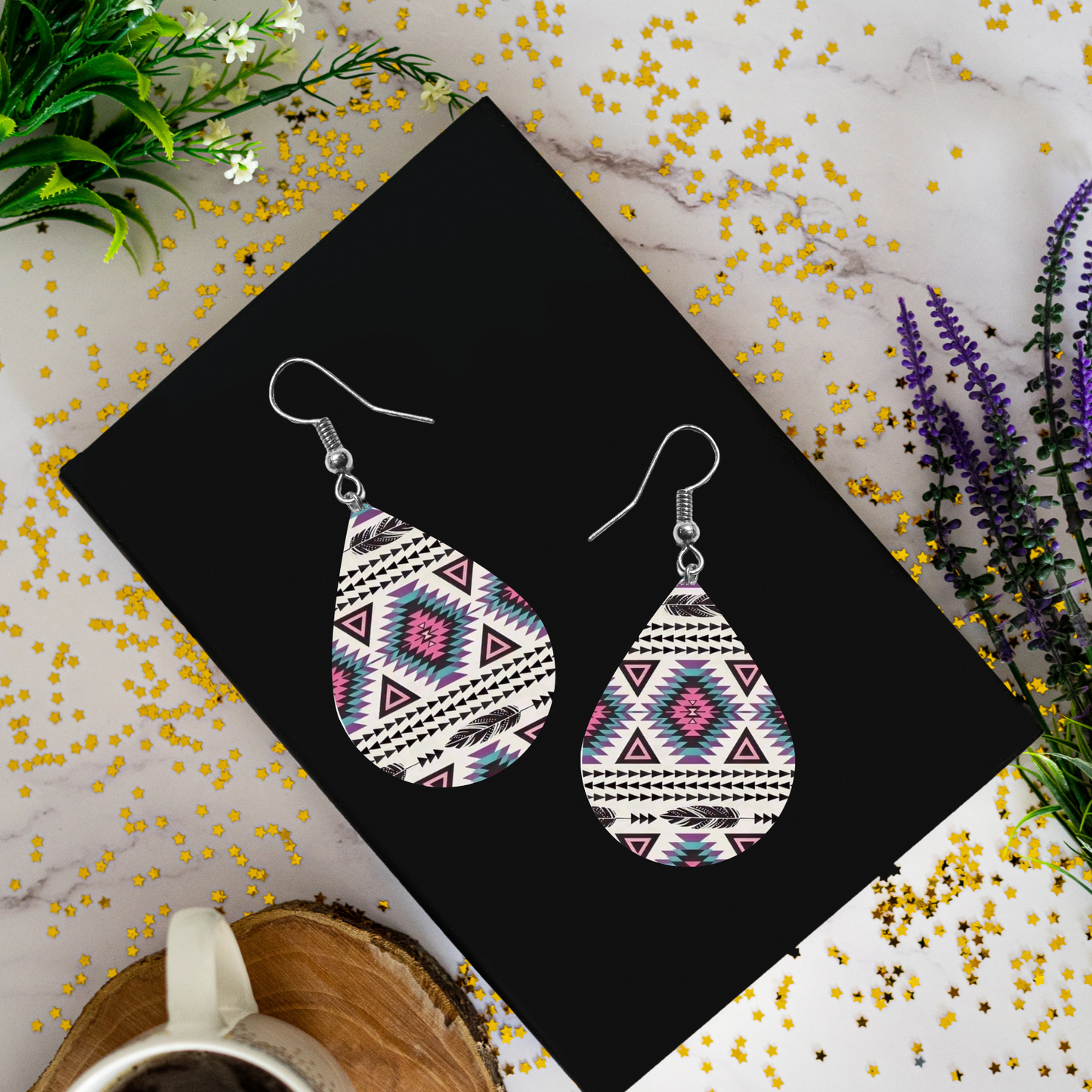 Aztec Design Earrings