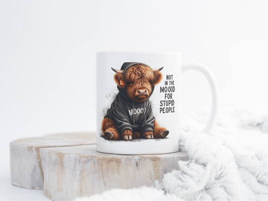 Moody Highland Cow Mug