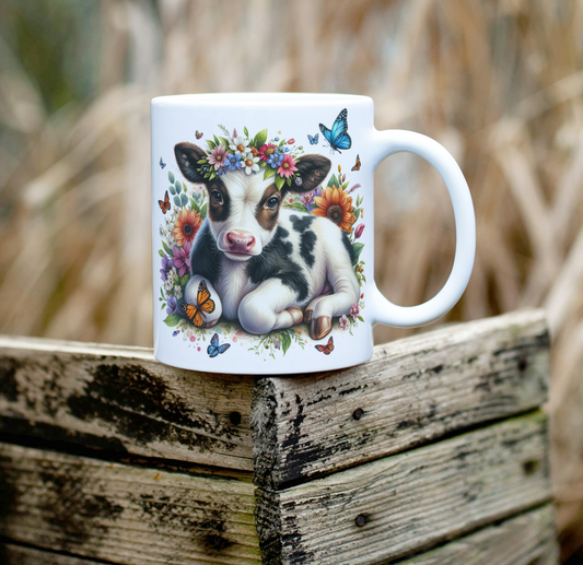 Flower Cow Mug