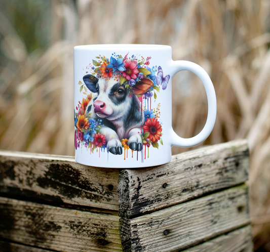 Flower Cow 2 Mug