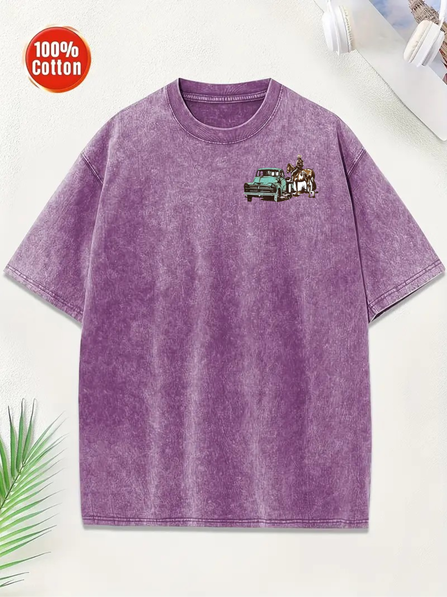 Heart Like a Truck T-Shirt Purple