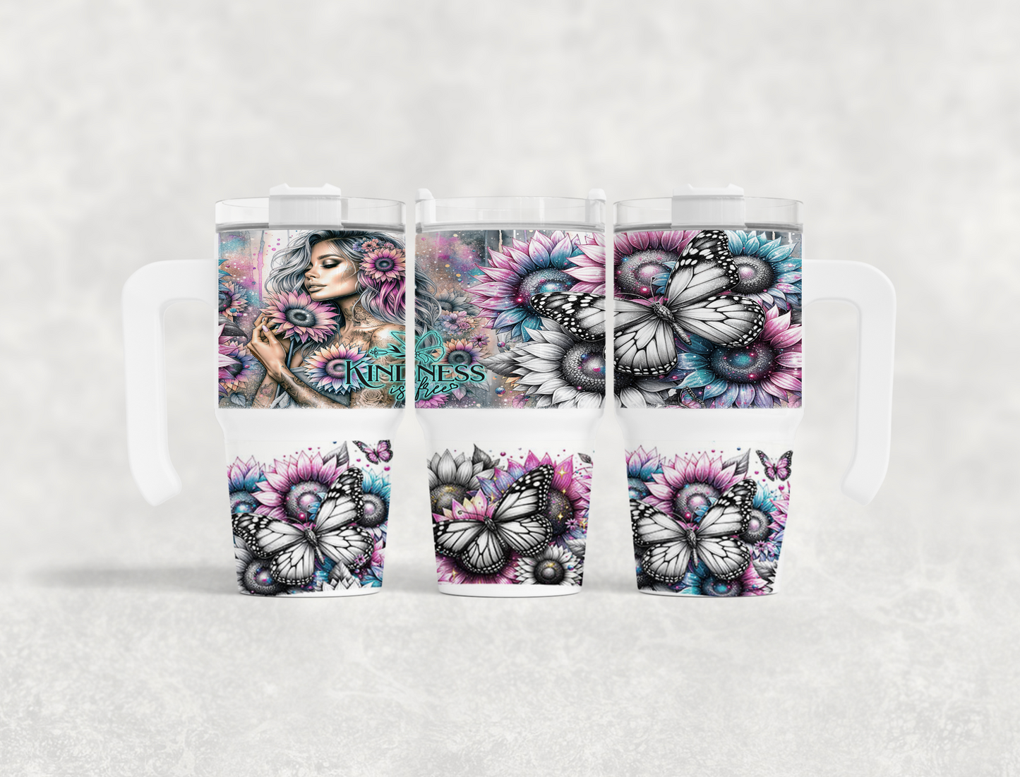 Kindness is Free 20oz Tumbler with Handle