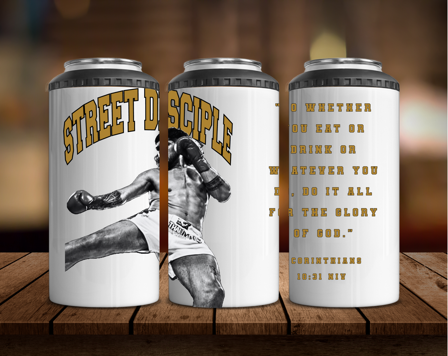STREET DISCIPLE Supporter 4 in 1 Stainless Steel Can Cooler