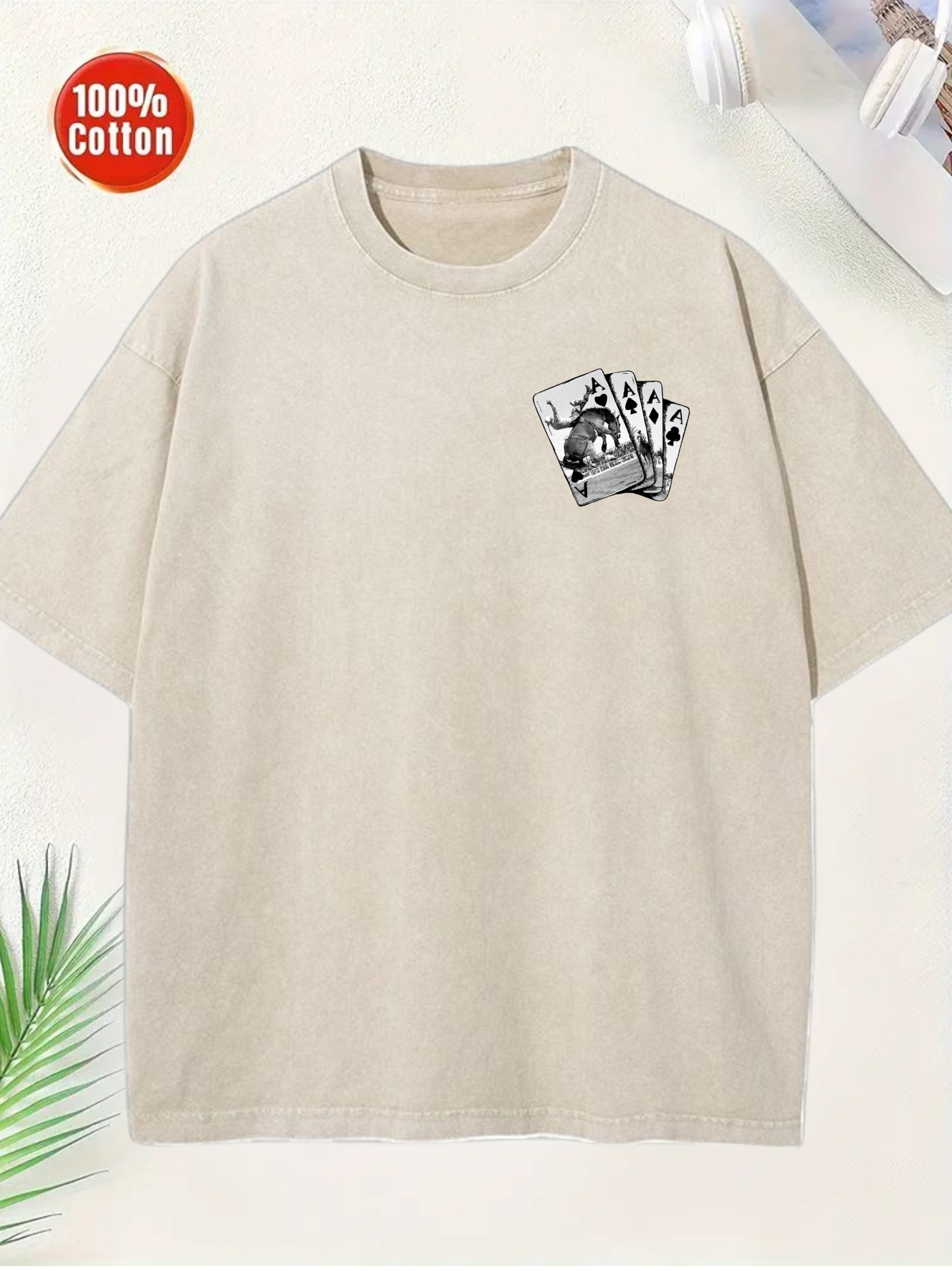 ACES T-shirt Beige