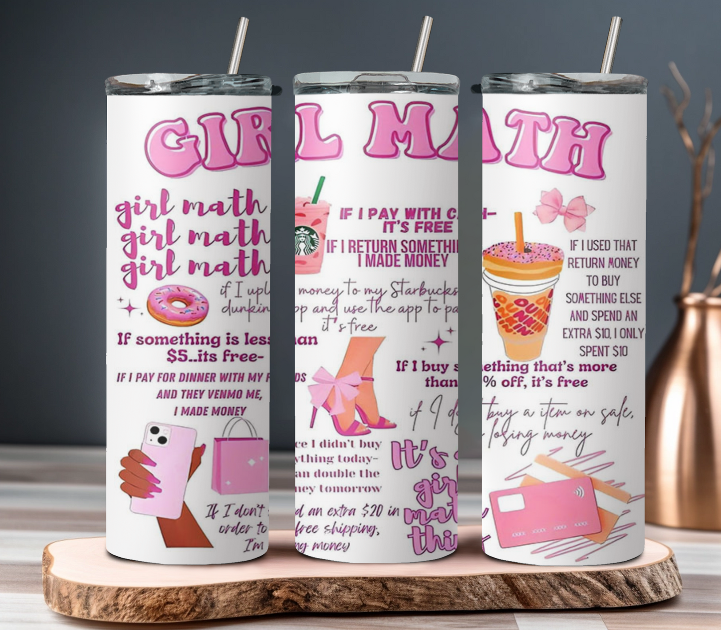 Girl Math Tumbler