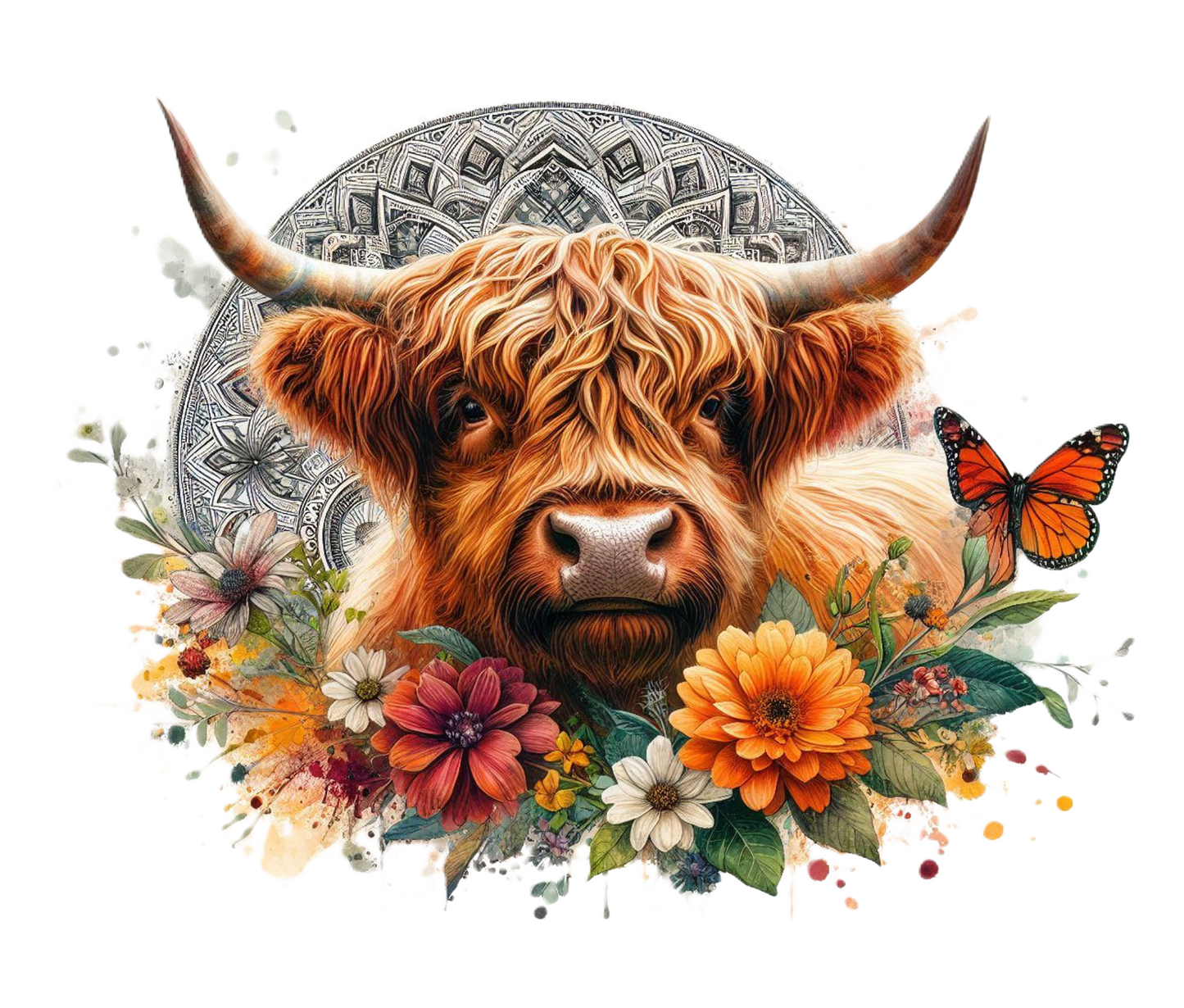 Mandala Cow (Digital download)