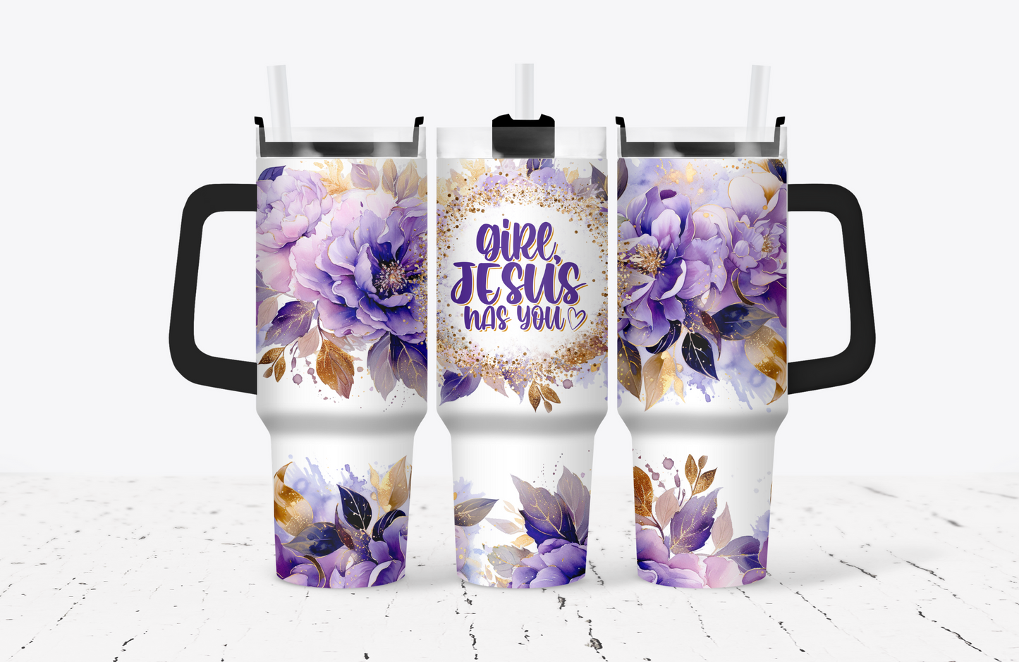 Girl Jesus Has You 40oz Tumbler