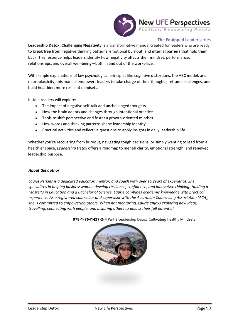 Leadership Detox (Leadership Series - Book 3) E-Book