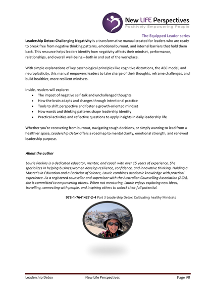Leadership Detox (Leadership Series - Book 3) E-Book