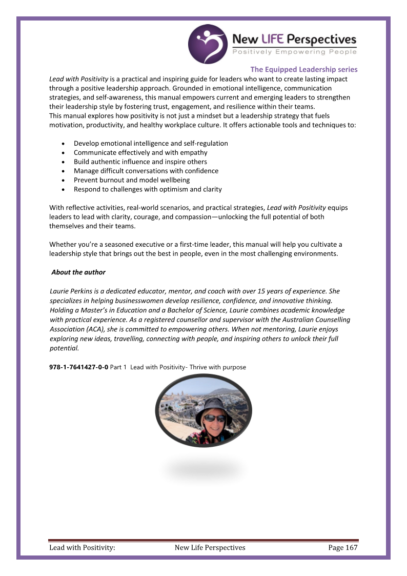 Lead with Positivity- Thrive with Purpose (Leadership Series - Book 1) E-Book