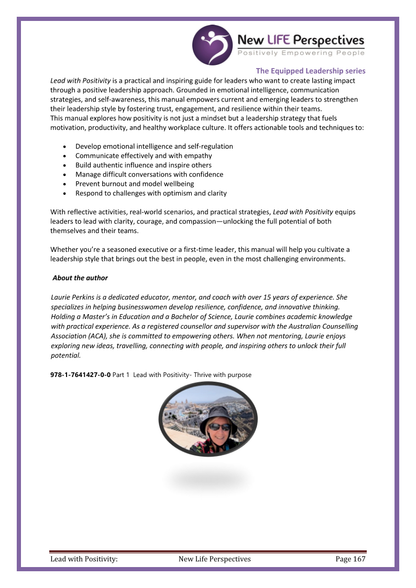 Lead with Positivity- Thrive with Purpose (Leadership Series - Book 1) E-Book