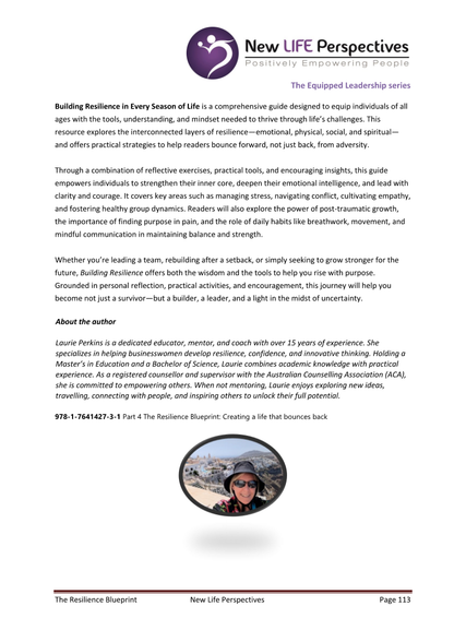 The Resilience Blueprint (Leadership Series - Book 4) E-Book