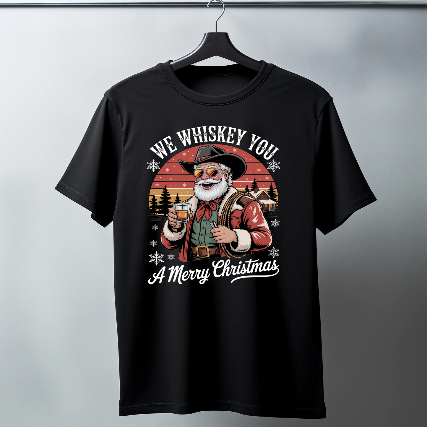 We Whiskey You a Merry Christmas T-shirt