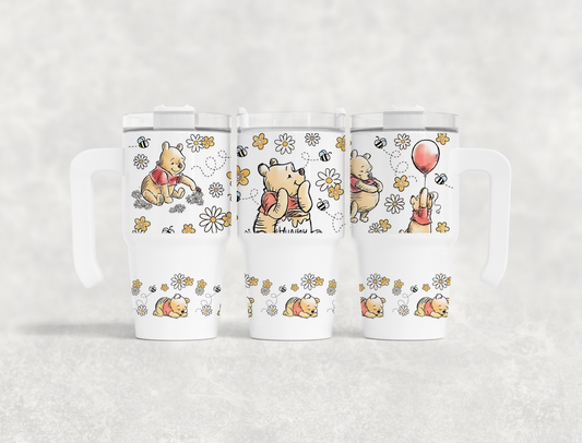 Cute Bear 20oz Tumbler with Handle